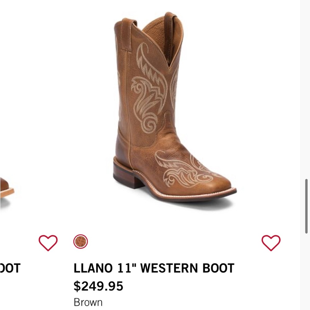 Justin Boots Size 11. Width B. Square Toe. I Orde… - image 2